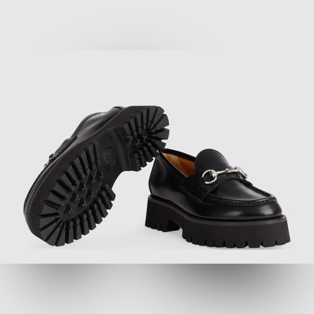 Gucci Black Leather Horsebit Loafers - Picture 8 of 8
